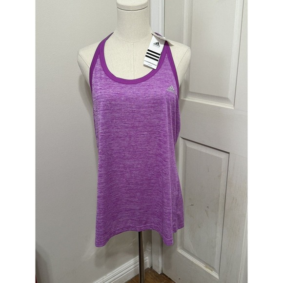 Adidas Tank Top Fitness Gym Pilates Climalite NWT‎ size Large Very Nice - Picture 1 of 4